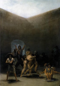 Francisco Goya Painting - The Yard of a Madhouse Francisco de Goya